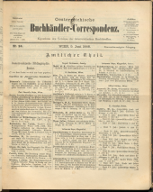 Oesterreichische Buchhändler-Correspondenz