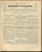 Oesterreichische Buchhändler-Correspondenz