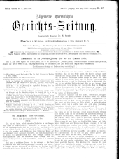 Allgemeine Österreichische Gerichtszeitung