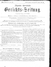 Allgemeine Österreichische Gerichtszeitung