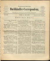 Oesterreichische Buchhändler-Correspondenz