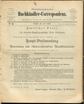 Oesterreichische Buchhändler-Correspondenz