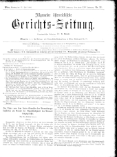 Allgemeine Österreichische Gerichtszeitung