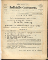 Oesterreichische Buchhändler-Correspondenz