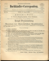 Oesterreichische Buchhändler-Correspondenz