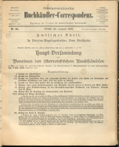 Oesterreichische Buchhändler-Correspondenz