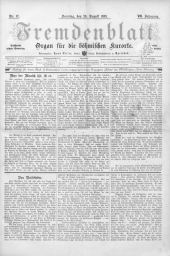 Fremdenblatt - Organ für die böhmischen Kurorte