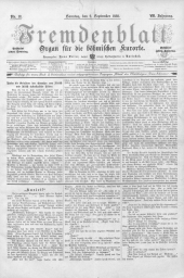 Fremdenblatt - Organ für die böhmischen Kurorte