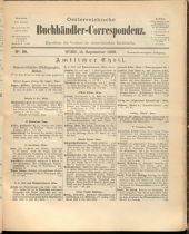 Oesterreichische Buchhändler-Correspondenz