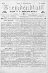 Fremdenblatt - Organ für die böhmischen Kurorte