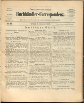 Oesterreichische Buchhändler-Correspondenz