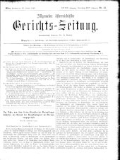 Allgemeine Österreichische Gerichtszeitung