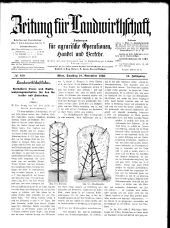 Zeitung für Landwirtschaft