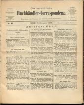 Oesterreichische Buchhändler-Correspondenz