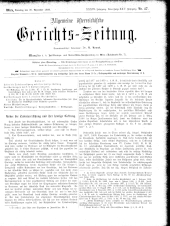 Allgemeine Österreichische Gerichtszeitung