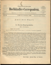 Oesterreichische Buchhändler-Correspondenz