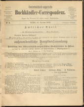 Oesterreichische Buchhändler-Correspondenz