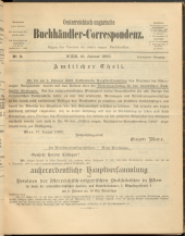 Oesterreichische Buchhändler-Correspondenz