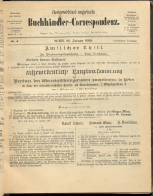 Oesterreichische Buchhändler-Correspondenz