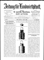 Zeitung für Landwirtschaft