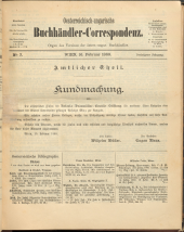 Oesterreichische Buchhändler-Correspondenz