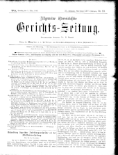 Allgemeine Österreichische Gerichtszeitung