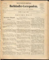 Oesterreichische Buchhändler-Correspondenz