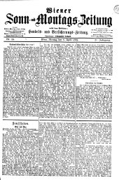 Wiener Sonn- und Montags-Zeitung