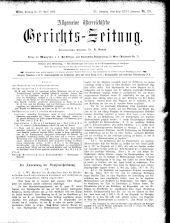 Allgemeine Österreichische Gerichtszeitung