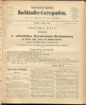 Oesterreichische Buchhändler-Correspondenz