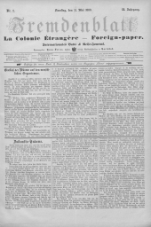 Fremdenblatt - Organ für die böhmischen Kurorte