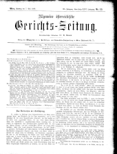 Allgemeine Österreichische Gerichtszeitung