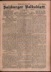 Salzburger Volksblatt: unabh. Tageszeitung f. Stadt u. Land Salzburg