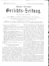 Allgemeine Österreichische Gerichtszeitung