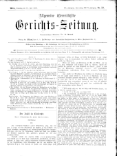 Allgemeine Österreichische Gerichtszeitung