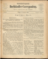 Oesterreichische Buchhändler-Correspondenz