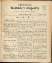 Oesterreichische Buchhändler-Correspondenz