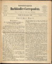 Oesterreichische Buchhändler-Correspondenz