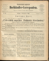 Oesterreichische Buchhändler-Correspondenz