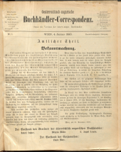 Oesterreichische Buchhändler-Correspondenz