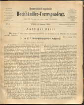 Oesterreichische Buchhändler-Correspondenz