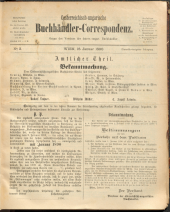 Oesterreichische Buchhändler-Correspondenz