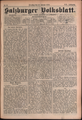 Salzburger Volksblatt: unabh. Tageszeitung f. Stadt u. Land Salzburg