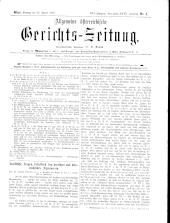 Allgemeine Österreichische Gerichtszeitung