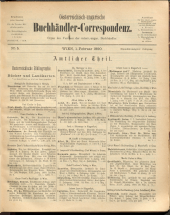 Oesterreichische Buchhändler-Correspondenz