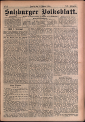 Salzburger Volksblatt: unabh. Tageszeitung f. Stadt u. Land Salzburg