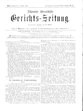 Allgemeine Österreichische Gerichtszeitung