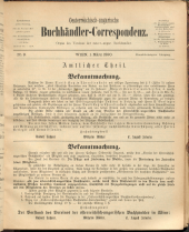 Oesterreichische Buchhändler-Correspondenz