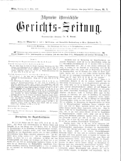 Allgemeine Österreichische Gerichtszeitung