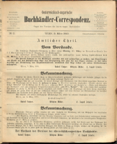 Oesterreichische Buchhändler-Correspondenz